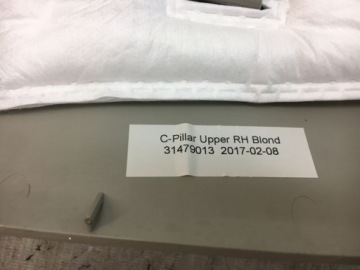 VOLVO XC90 II НАКЛАДКА СТОЙКИ ПРАВАЯ БЛОНДИНКА 31479013