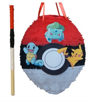PINIATA POKEMON Bulbasaur Pikachu Squirtle + KIJ