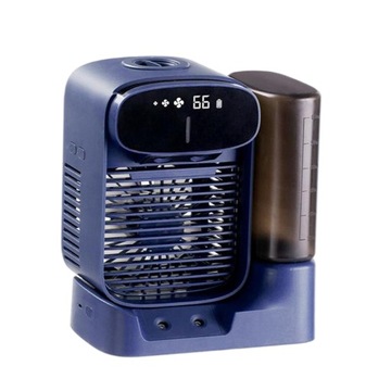 Portable USB Rechargeable Water cooled Air Blue B