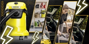 МОЩНЫЙ ПЫЛЕСОС KARCHER WD3 + TURBO GIGA XXL LIGHT