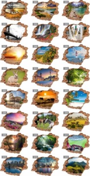 ЖИВОТНЫЕ Собаки Кошки Выбор 3D наклеек на стену