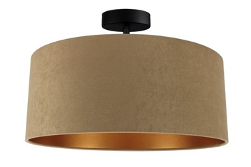 LAMPA WISZĄCA SUFITOWA ŻYRANDOL ABAŻUR WELUR 40 CM