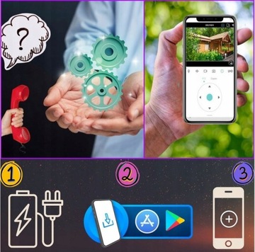 PODWÓJNA KAMERA WIFI IP SMART ZEWNĘTRZNA OBROTOWA 4K 8MPX DETEKCJA ALARM