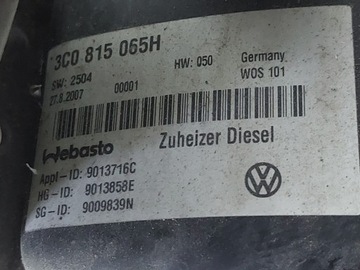 VW AUDI SKODA SEAT WEBASTO 3C0815065H