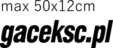 Naklejka na samochód Strona Internetowa 50x12cm