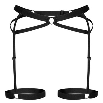 Promees harness DIANA ozdobna uprząż L/XL Czarny