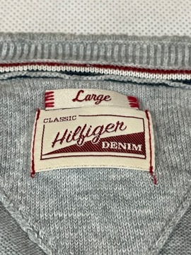 Tommy Hilfiger sweterek denim cotton logo XL XXL