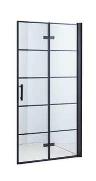 LOFT ! Czarne BLACK Drzwi składane 60 reg. 59-62cm