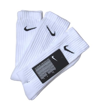 Nike skarpety skarpetki białe wysokie Cushioned Ankle SX7664-100 M