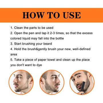Натуральная ручка-наполнитель для бороды для мужчин