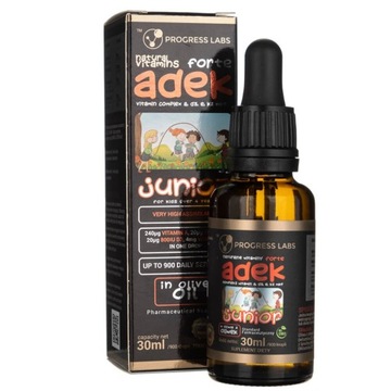 Progress Labs Witamina ADEK Junior FORTE dla dzieci - 30 ml