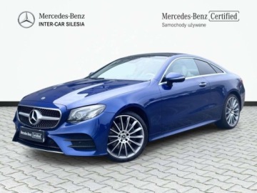 Mercedes Klasa E W213 Coupe Facelifting 2.0 E220d 194KM 2020 Mercedes-Benz Klasa E E 220 d 4MATIC Coupe AMG Panorama Burmester Wide