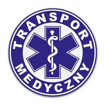 Odblaskowa naklejka na ambulans karetkę Transport