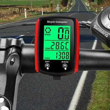 Bezprzewodowy licznik rowerowy PRĘDKOŚCIOMIERZ ODLEGŁOŚĆ LCD PRO