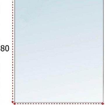 Закаленное стекло для каминной печи 100х80 см