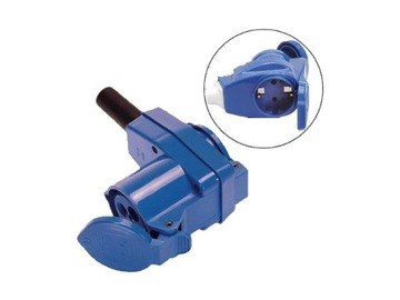 Разъем адаптера CEE, прямоугольный, с розеткой, кабель 230 В