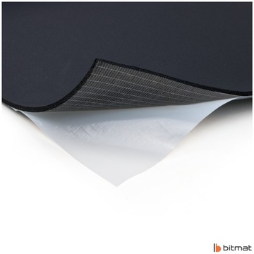 КОВРИК ПЕННЫЙ ЗВУКОВОЙ, РЕЗИНОВЫЙ, С КЛЕЕМ 6мм WAW - для легковых автомобилей