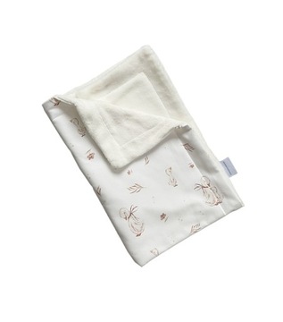 Kocyk dziecięcy ciepły Bawełna Premium Polar Mama Gąska Gąski 75/100
