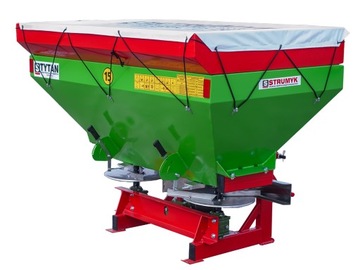Разбрасыватель удобрений двухдисковый STRUMYK TYTAN 1200 кг