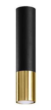 Plafon CANDELLA czarny/złoty Lampa na Sufit LED