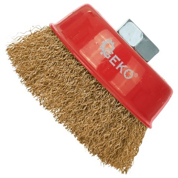 SZCZOTKA DRUCIANA DOCZOŁOWA DRUT MOSIĄDZ M14 85mm DRUT MOSIĄDZOWANY