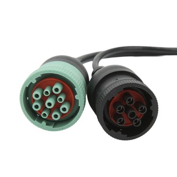 Кабель-адаптер OBD2 6-контактный J1708 9-контактный J1939 16,9 см