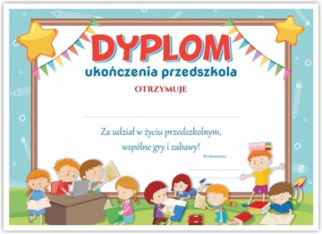 Dyplom przedszkolaka - zakończenie roku szkolnego