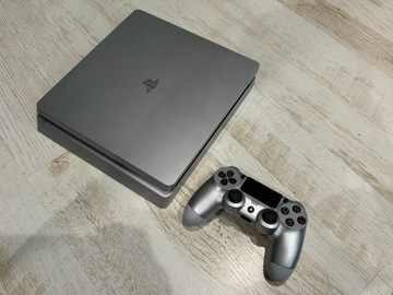 SONY PLAYSTATION 4 SLIM SILVER 500GB + PAD - KOMPLET !