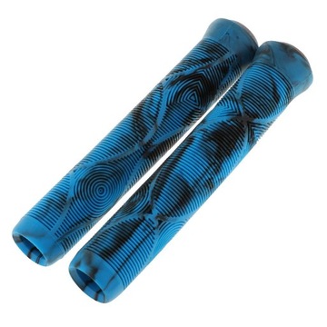 1 пара ручек для руля MTB, нескользящий, сине-черный