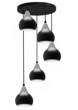 LAMPA WISZĄCA,ŻYRANDOL KULA PRETTY CHROM 2-200KCH