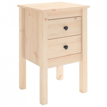 Szafka nocna, 40x35x61,5 cm, lite drewno sosnowe
