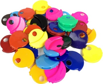 NAKŁADKI NAKLADKA KOLORY BRELOK DO KLUCZY 10 SZT