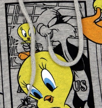 Looney Tunes Zwariowane Melodie Bluza kaptur r. S