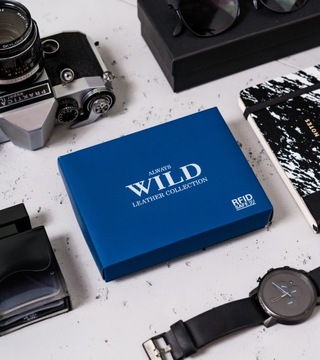 Вместительный мужской кожаный кошелек Always Wild с RFID
