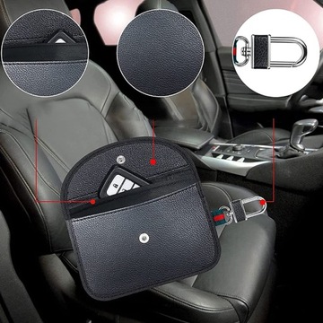 ЧЕХОЛ ДЛЯ КЛЮЧА СИГНАЛЬНЫЙ ЗАМОК КЛЕТКА ФАРАДЕЯ БЕЗКЛЮЧЕВАЯ ПРОТИВОУГОННАЯ 2 EL