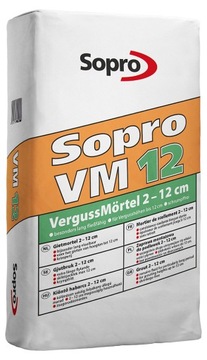 Zaprawa montażowa do podlewek 2-12cm SOPRO VM12