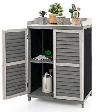 Szafka ogrodowa 101 x 66 x 46 cm - drewno