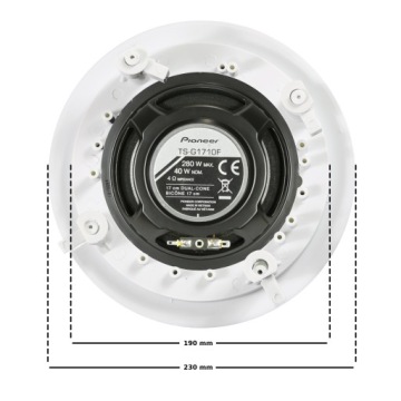 4 ПОТОЛОЧНЫЕ ДИНАМИКИ PIONEER, УСИЛИТЕЛЬ ДЛЯ НАКЛАДНОГО МОНТАЖА