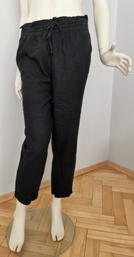 NEW LOOK- Damskie Spodnie Lniane, Len Chinos L/42