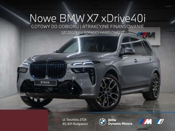 BMW X7 SUV Facelifting 3.0 40i 381KM 2025 BMW X7 xDrive40i 381 KM mHEV - Pakiet M Pro - Hak Holowniczy - Kamera 360