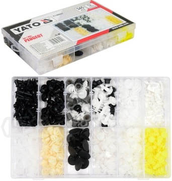 НАБОР АВТОМОБИЛЬНЫХ ЗАЖИМОВ YATO PEUGEOT 345 шт.