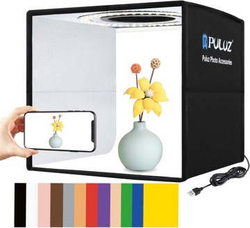 NAMIOT BEZCIENIOWY STUDIO DO ZDJĘĆ FOTOGRAFICZNY LED 25CM