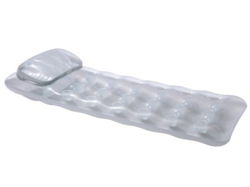 Надувной пляжный матрас Серебристый металлик 188х71см