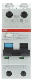 ABB DS201A-C16/0.03 FI/LS switch 6kA 1P+N type A
