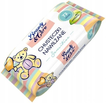 Beauty Care Chusteczki Nawilżane Sensitive 72szt