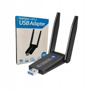 KARTA SIECIOWA WIFI BLUETOOTH 5.0 USB 3.0 1300Mbps