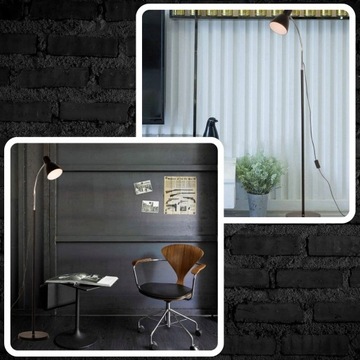 СВЕТОДИОДНЫЙ ТОРШЕР 40ВТ ДЛЯ ГОСТИНОЙ, ДИЗАЙН СПАЛЬНИ, ЧЕРНЫЙ