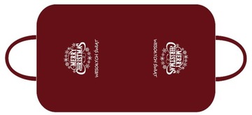 ВЕЛЮРОВЫЙ САНТА-МОРОЗ БОРДОВЫЙ + РУКАВ 10 шт. ЧЕХОЛ + КОНФЕТНАЯ СУМКА