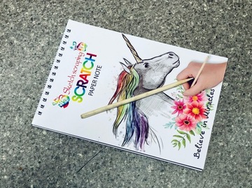 Раскраска Scratch Game Scratch Game Cards 20x14 Единорог ЕДИНОРОГ