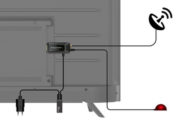 Тюнер DVB-T2 KrugerMatz H.265 Декодер HEVC для HDMI